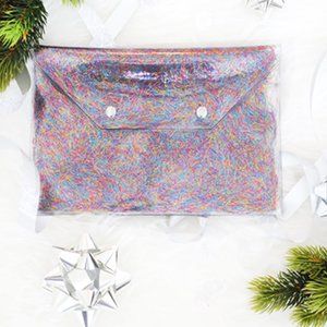 SEPHORA TINSEL TIME MAKEUP CLUTCH LIMITED EDITION 10.5 X 7 INCHES BNWT